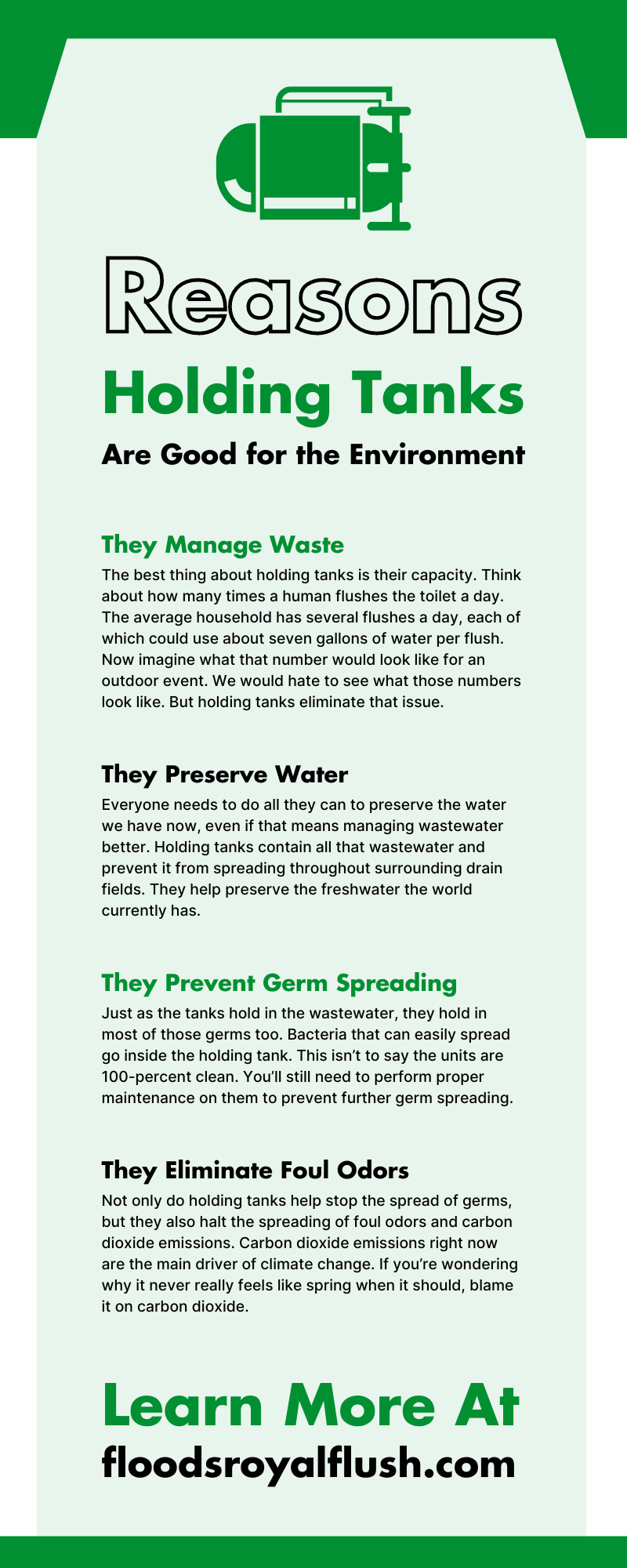 6 Reasons Holding Tanks Are Good for the Environment