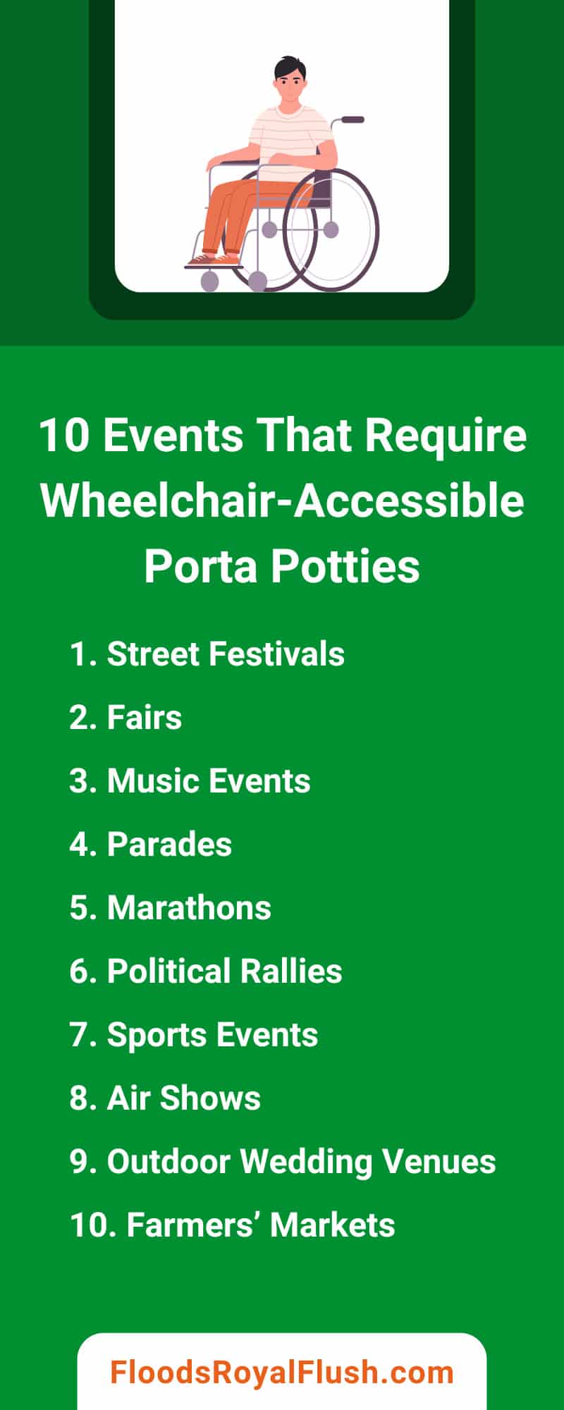 10 Events That Require Wheelchair-Accessible Porta Potties