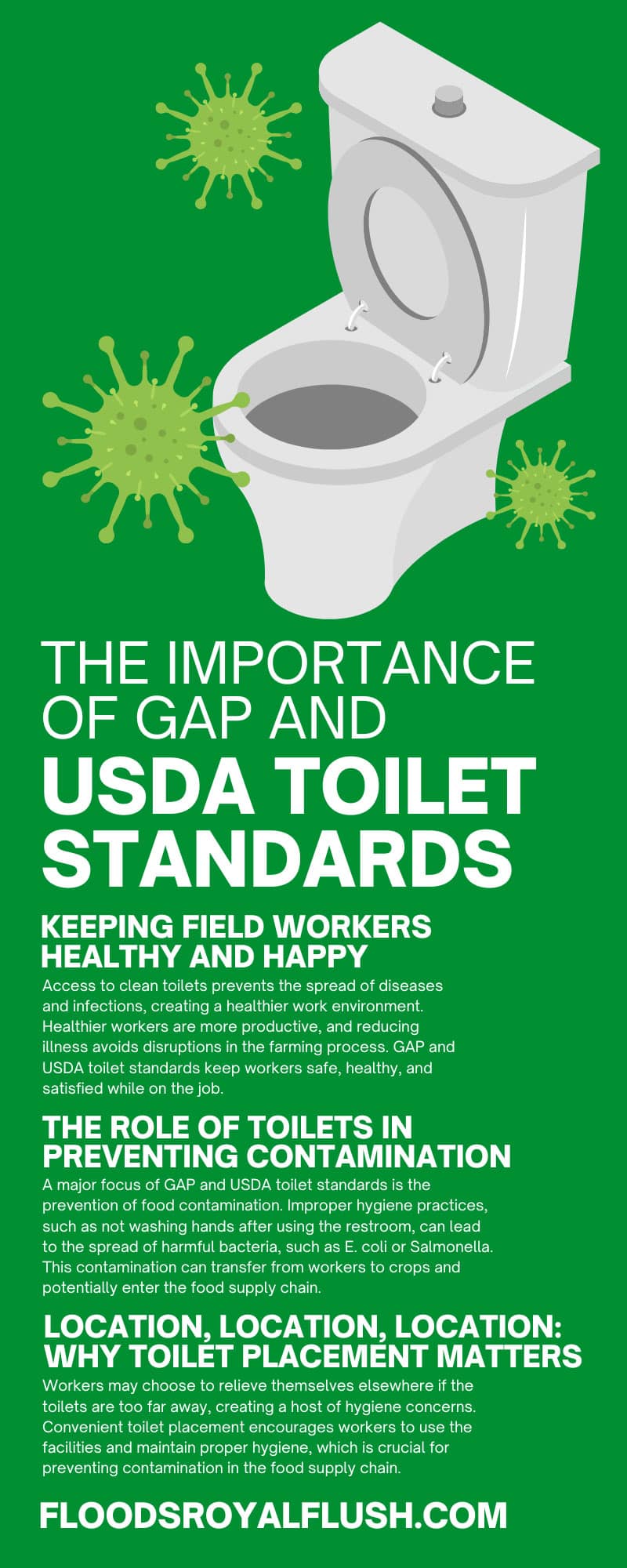 The Importance of GAP and USDA Toilet Standards