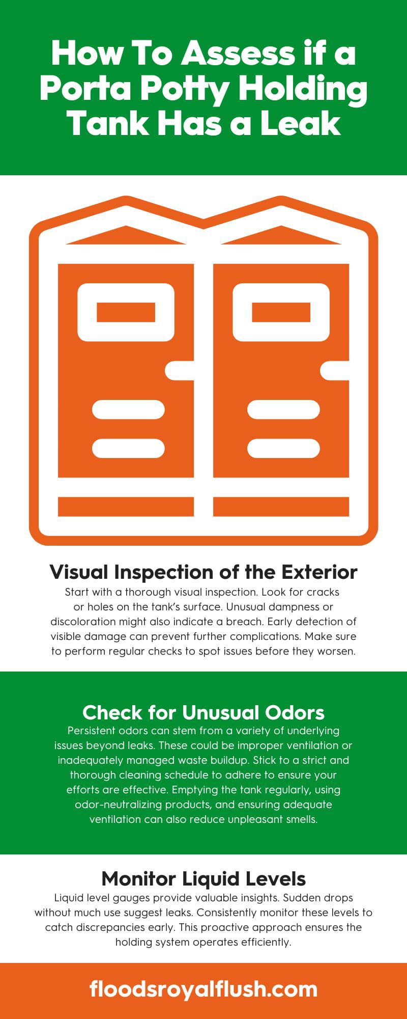 How To Assess if a Porta Potty Holding Tank Has a Leak