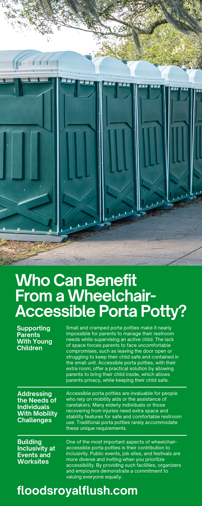 Who Can Benefit From a Wheelchair-Accessible Porta Potty?