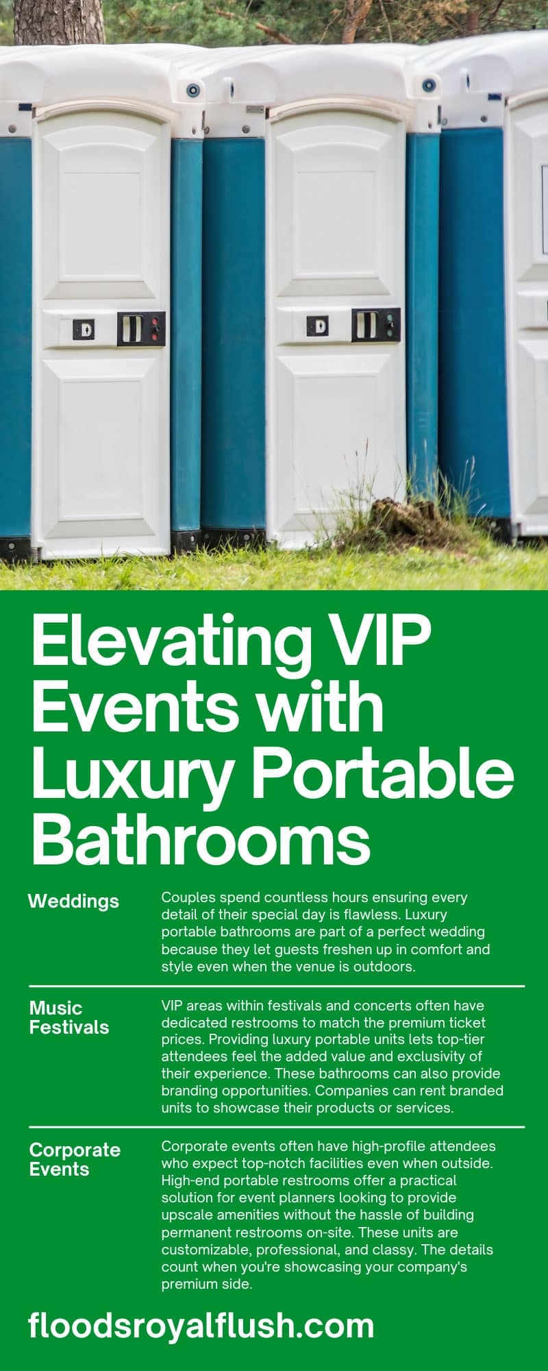Elevating VIP Events with Luxury Portable Bathrooms