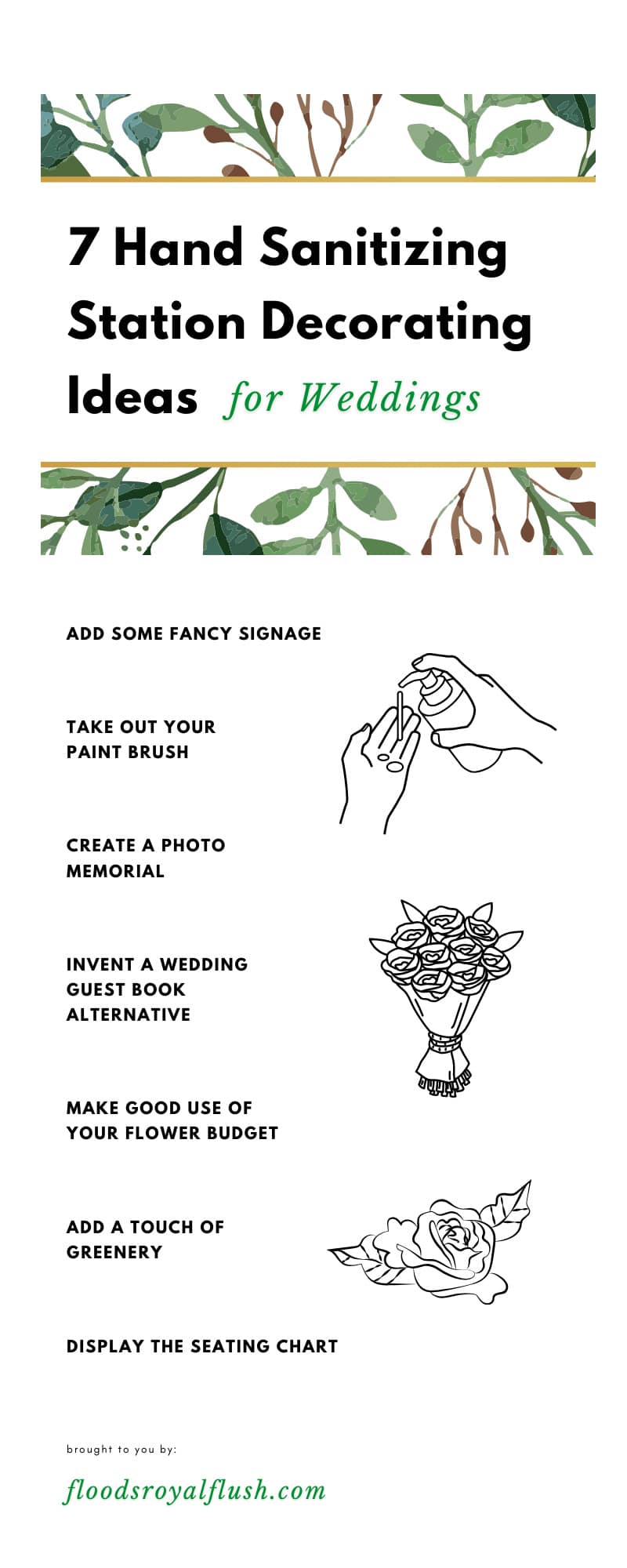 7 Hand Sanitizing Station Decorating Ideas for Weddings