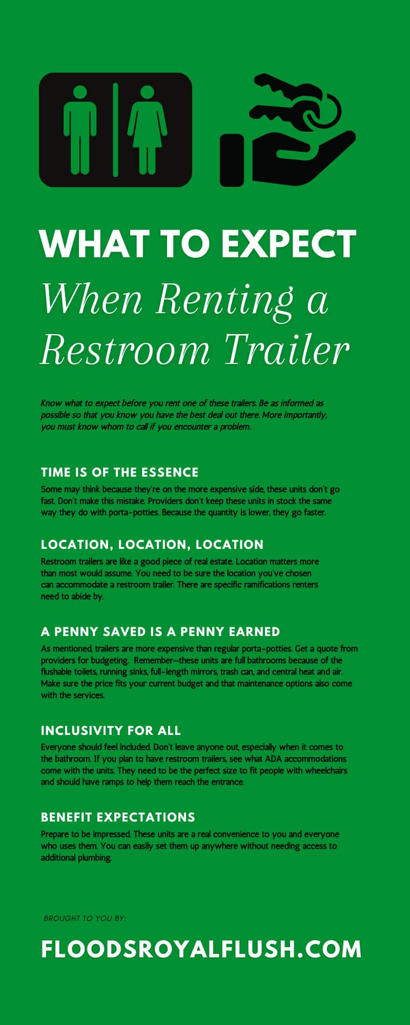 What To Expect When Renting a Restroom Trailer
