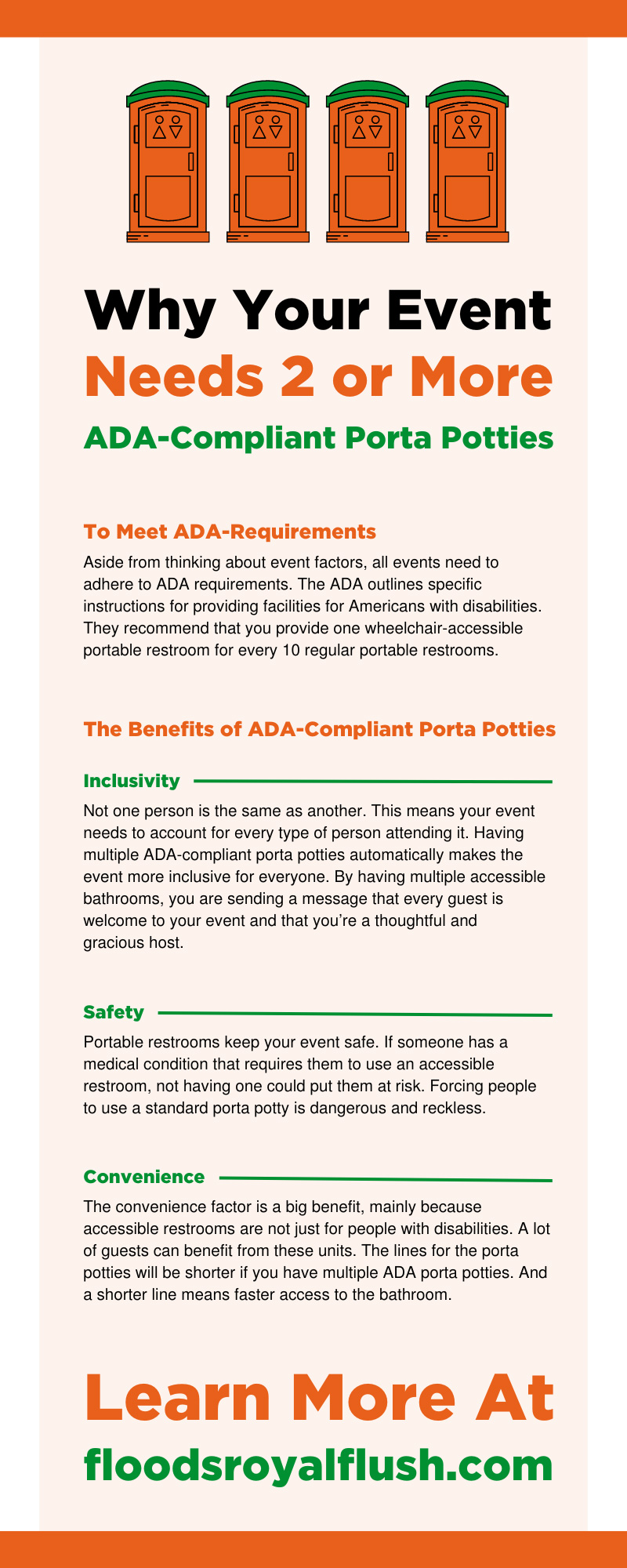 Why Your Event Needs 2 or More ADA-Compliant Porta Potties