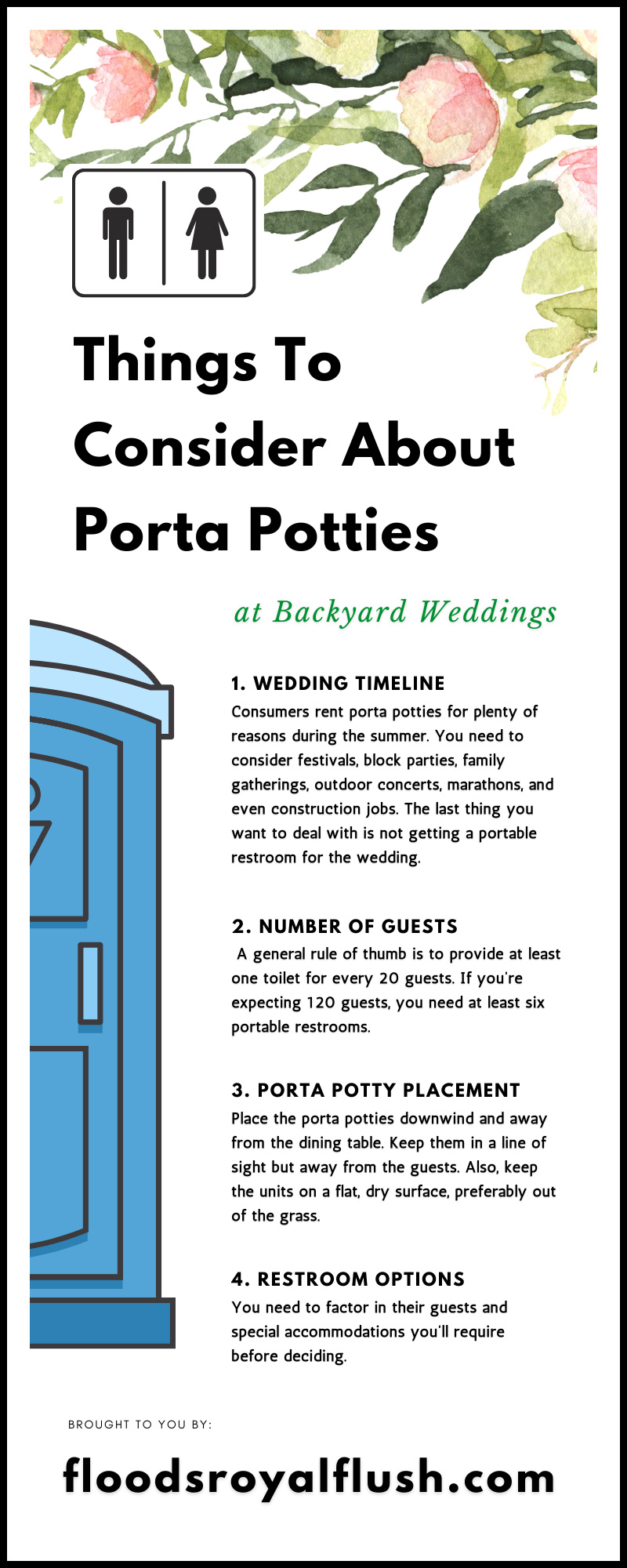 Things To Consider About Porta Potties at Backyard Weddings
