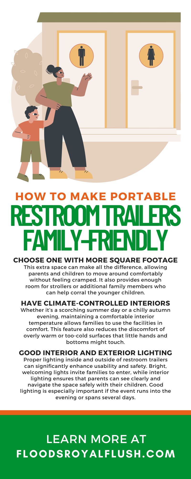 How To Make Portable Restroom Trailers Family-Friendly
