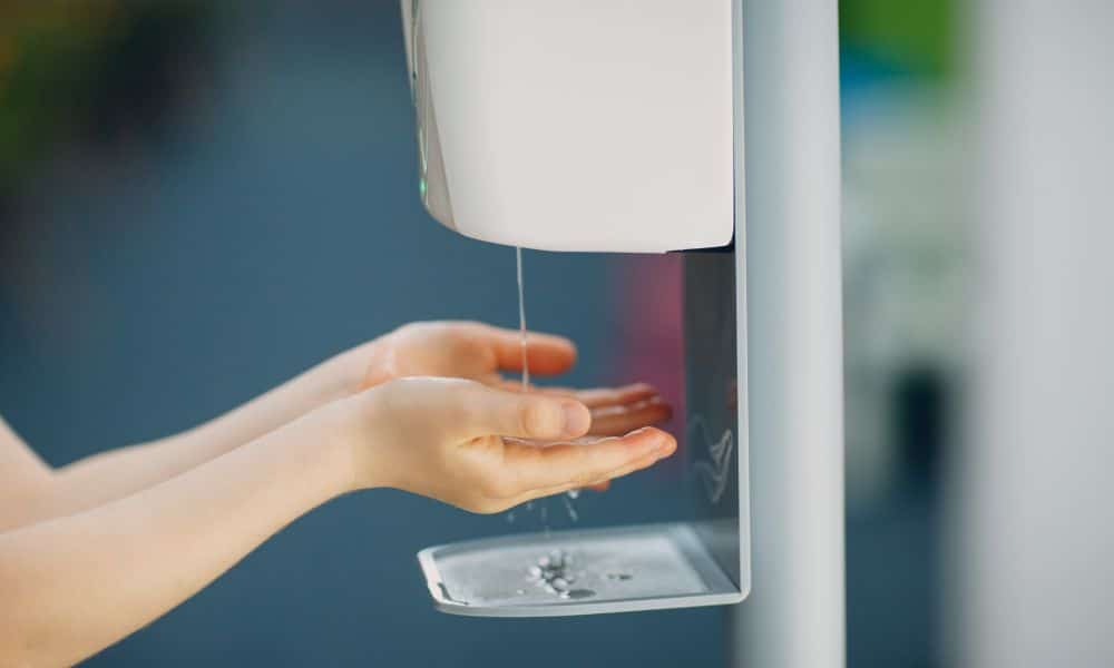 Ideas for Decorating Hand Sanitizer Stations at a Wedding